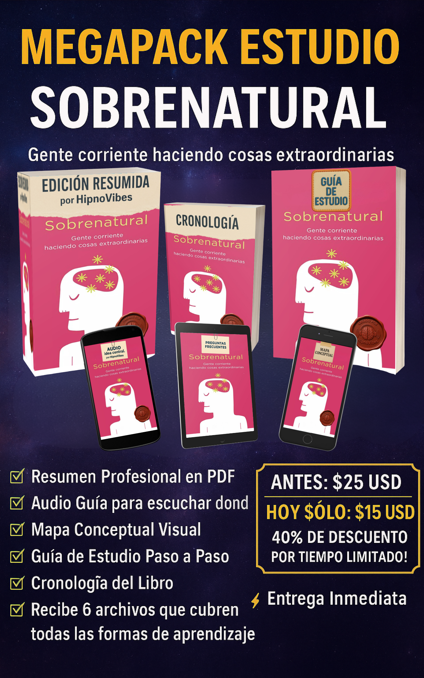 Ebook Sobrenatural pack de estudio